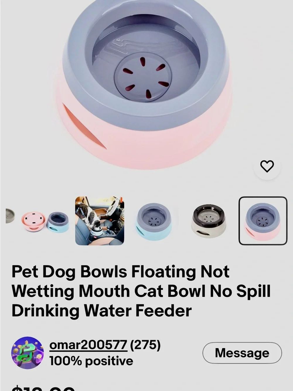 New pet water and slow feeder dish Bowl Set - for cat or dog 🐕